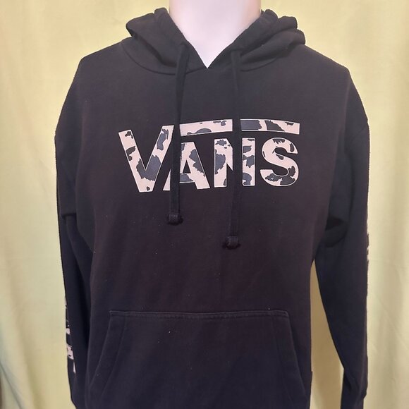 Vans Other - Vans Camo Logo Men's Black Hoodie Sweater Size Small Cotton Polyester